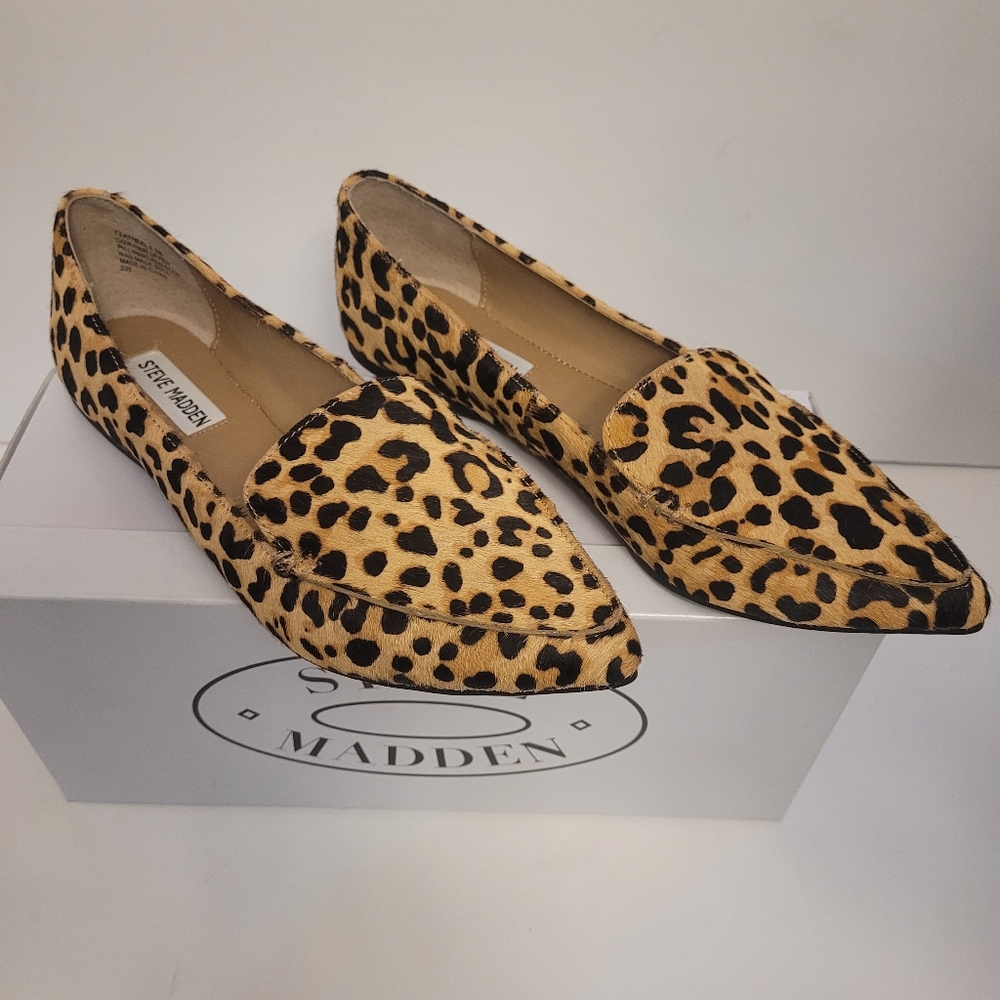 Steve Madden leopard print flats